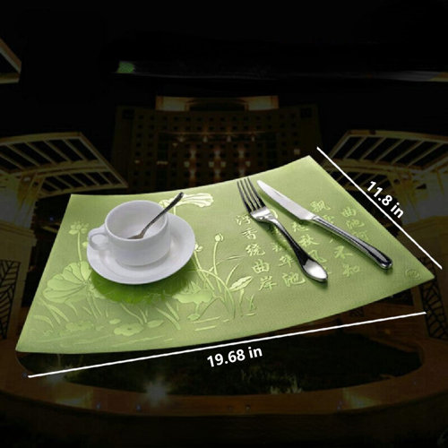 Umber Rea Floral Rectangle Placemat Wayfair